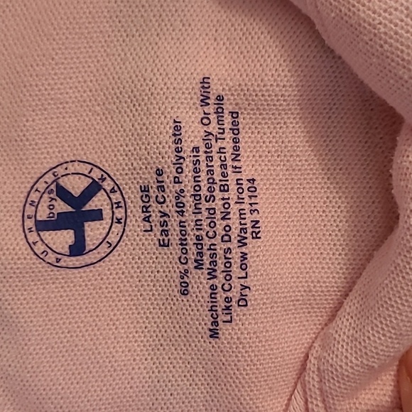 💥3for$12💥 J Khaki boys striped polo style shirt size Large - Picture 3 of 3